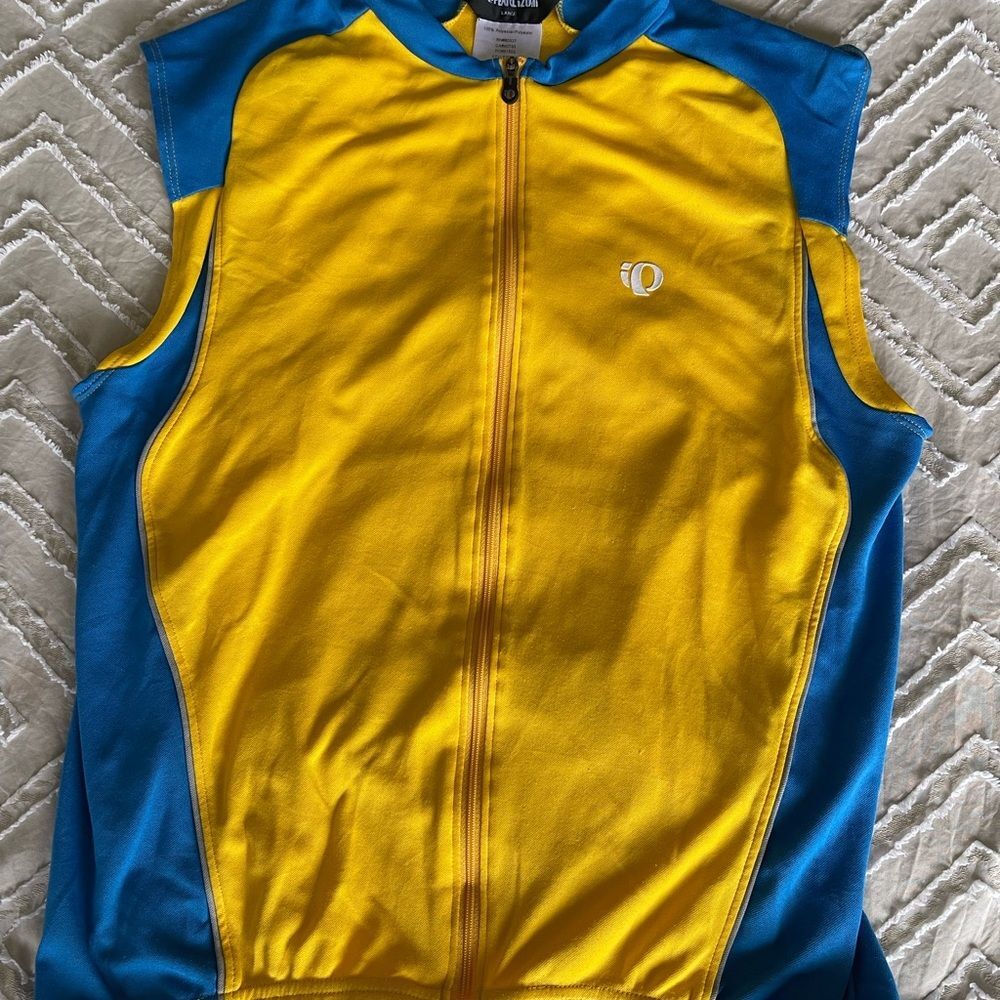 Pearl Izumi Blue and Yellow Cycling Jacket